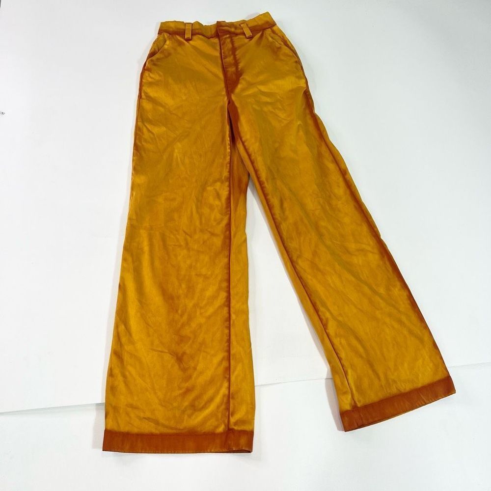 Cotton Citizen Wide Leg Pants in Mustard Yellow
